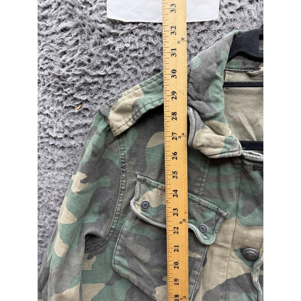Free People Not Your Brothers Surplus Camouflage Military Jacket Green Size M - Picture 13 of 14